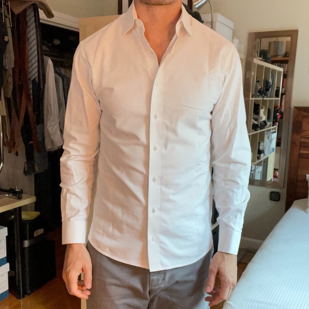 White oxford shirt